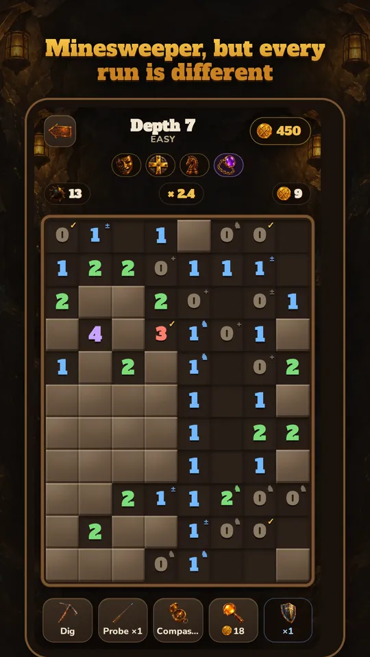 Minesweeper Rogue screenshot 1