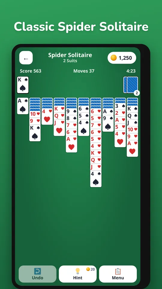 Spider Solitaire screenshot 1